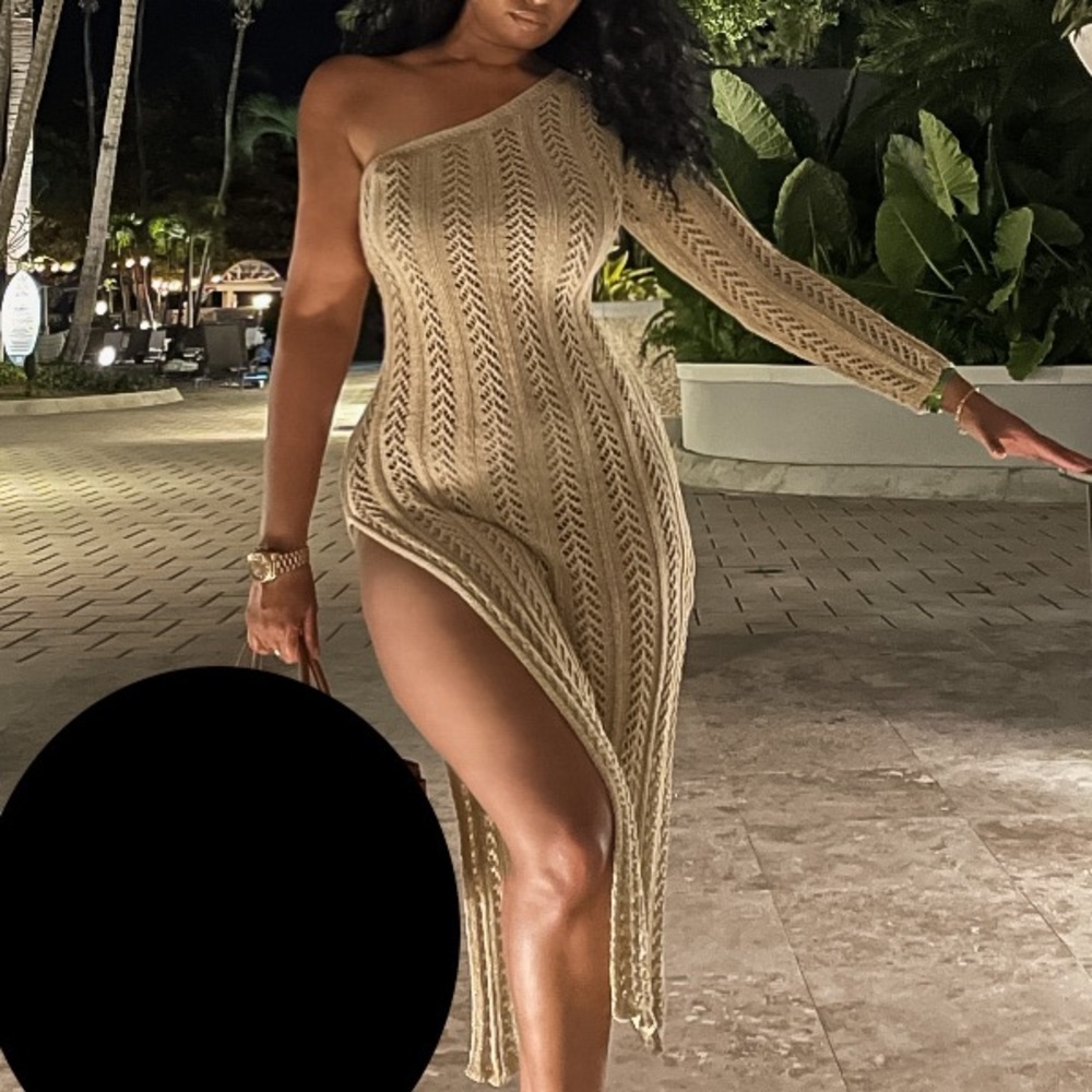 Missguided Crochet Dress/ Cover Up